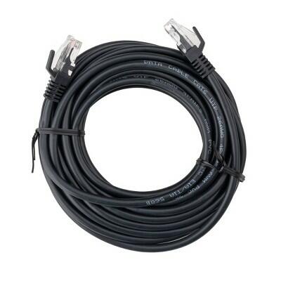 dealworthy Cat 6 Ethernet Cable 25' Black RJ-45 Male-to-Male 1.25Gbps