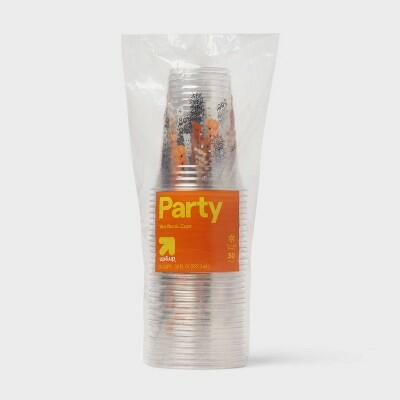 Up&up™ Halloween Disposable Cups 18oz Clear 30ct Plastic Multicolor