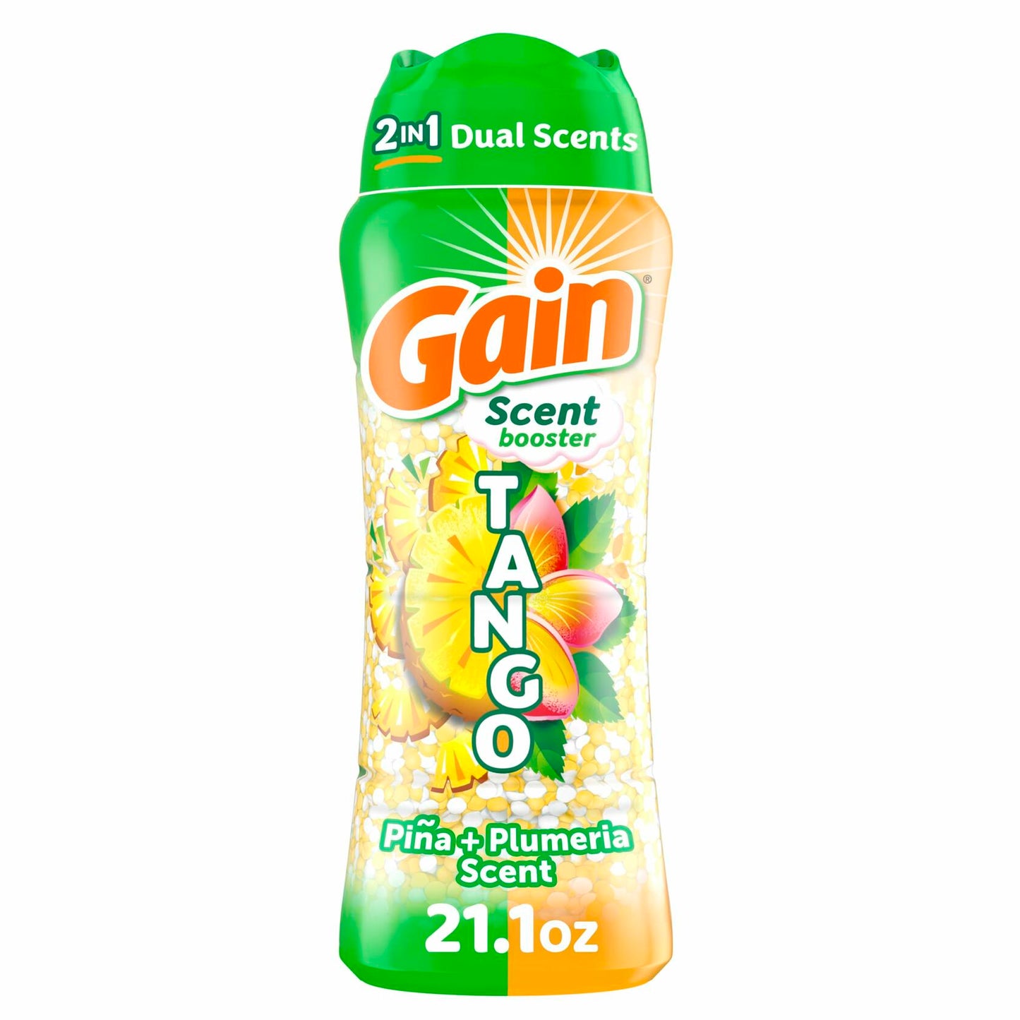 [Like_new] Gain Tango 2-in-1 Laundry Scent Booster Beads Piña Plumeria Scent 21.1oz