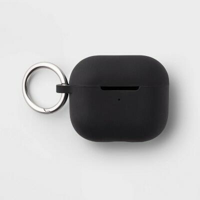 [Like_new] heyday AirPods 3rd Gen Silicone Case with Clip Black Wireless Charging