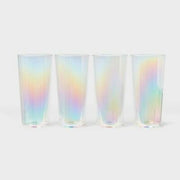 Sun Squad 22oz Tall Tumbler 4pk Iridescent Plastic LITMUS Color