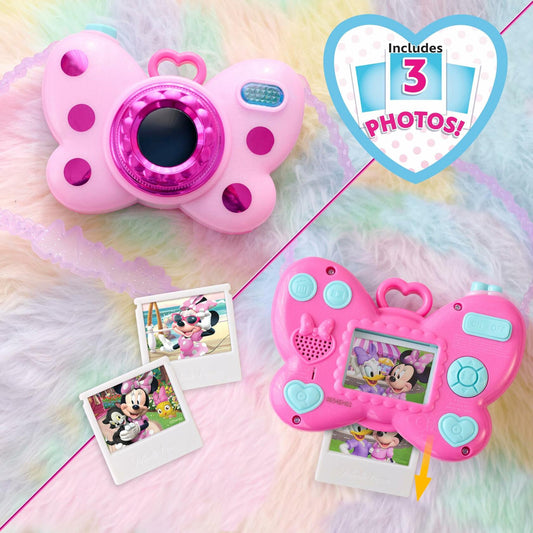Just Play Disney Junior Minnie Mouse Picture Perfect Play Camera Pink 4-Pcs