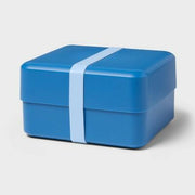 [Like New] Sun Squad™ Bento Box Blue Plastic 7in x 4in 2 Compartments