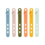 U Brands Silicone Cord Bands 6ct Comfort Nostalgia