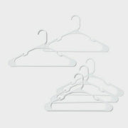 [Like New] Room Essentials Plastic Hangers 50pk White Clothes Hangers for Adult Closets