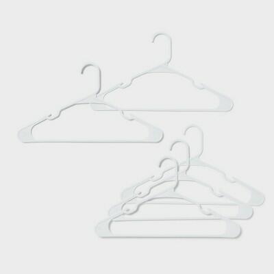 [Like_new] Room Essentials Plastic Hangers 50pk White Clothes Hangers for Adult Closets