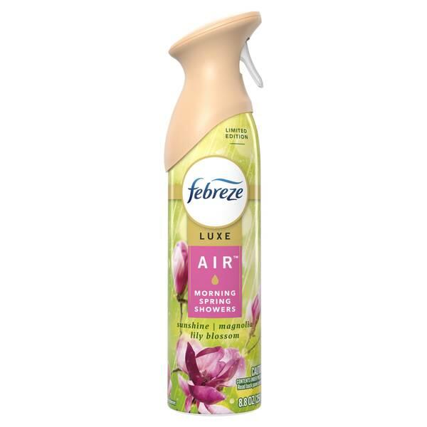 Febreze Luxe Air Mist Morning Spring Showers Scent 8.8oz Disposable