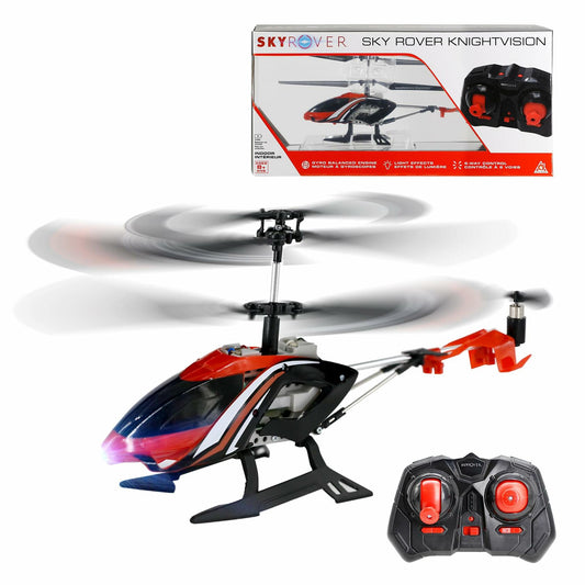 [Like_new] AlphaToys RC Helicopter Sky Rover Knight Vision LED Lights Red. Up to 7 minutes