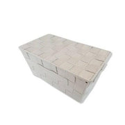 Unbranded PlaygroundWoven Storage Basket Beige Gray Woven 9x5.5x4.5in