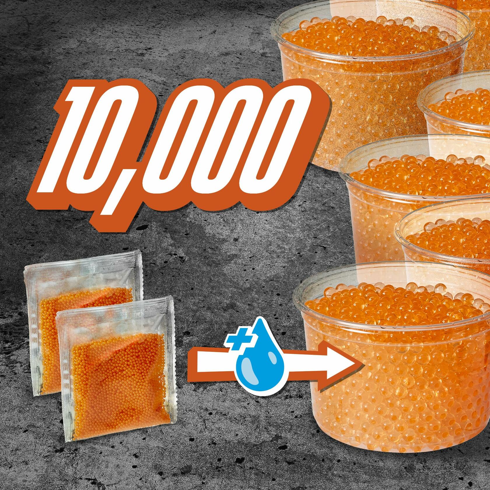 Nerf Pro Gelfire Refill 10,000 Dehydrated Gelfire Rounds Ammo
