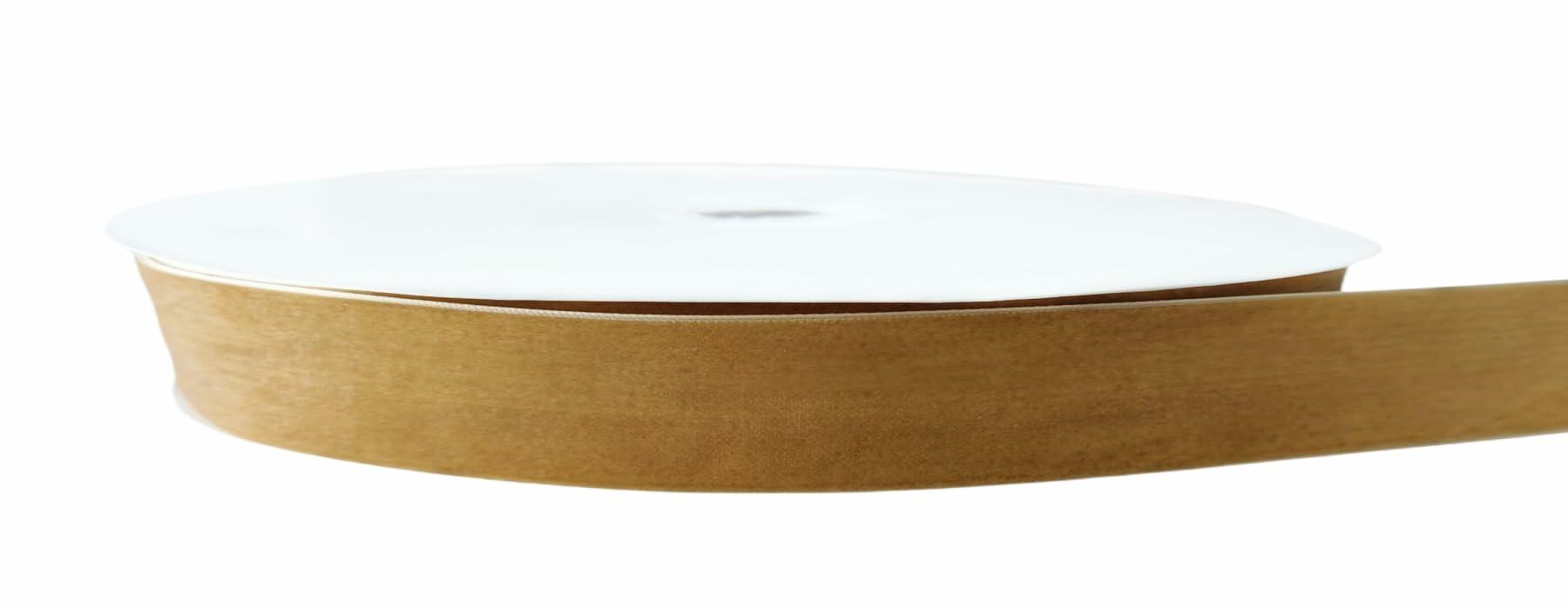 Abbaoww Khaki Velvet Ribbon 5/8 Inch Single Face 25 Yards Craft DIY