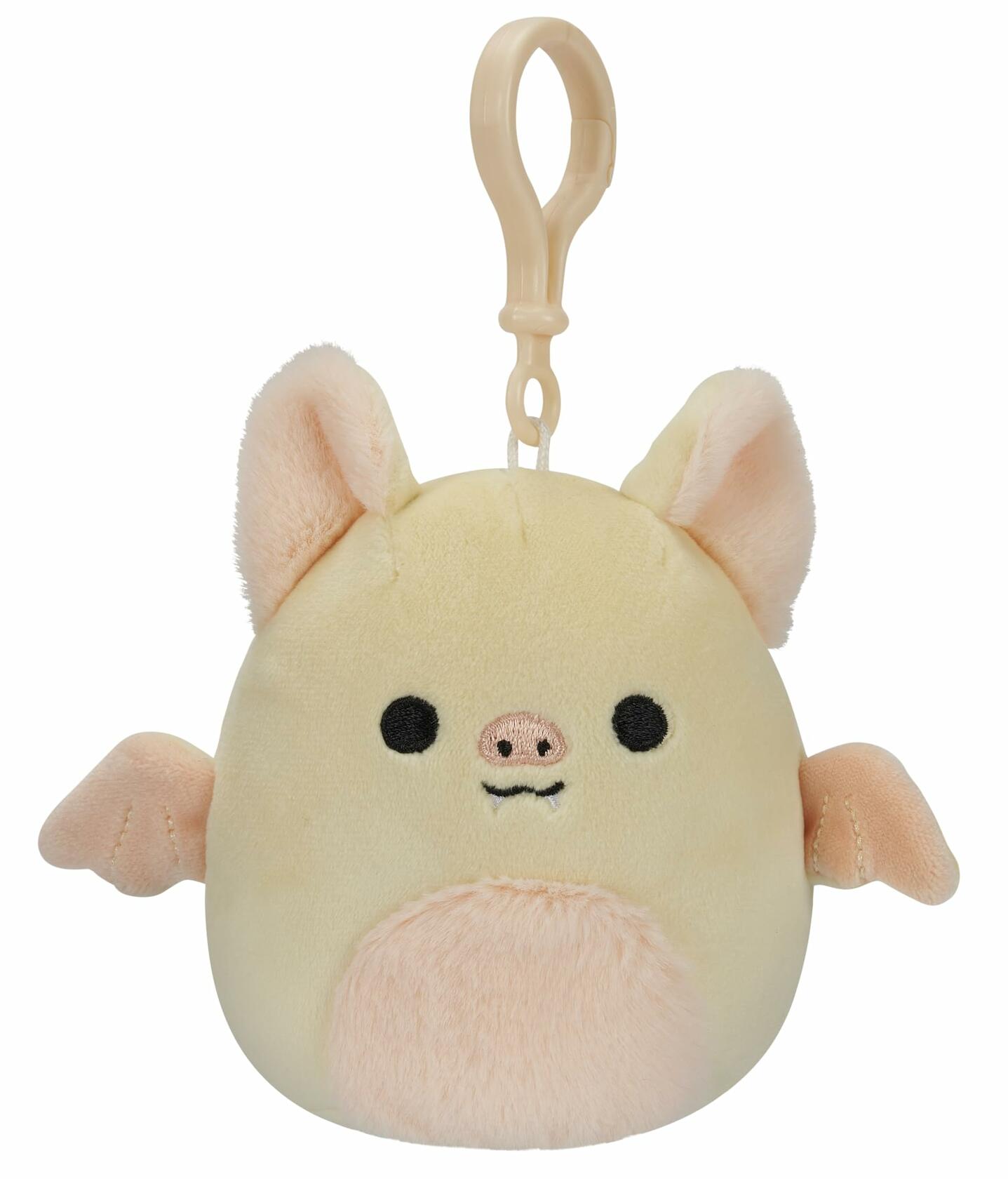 Squishmallows Clip-On Meghan The Bat 3.5" Yellow Small