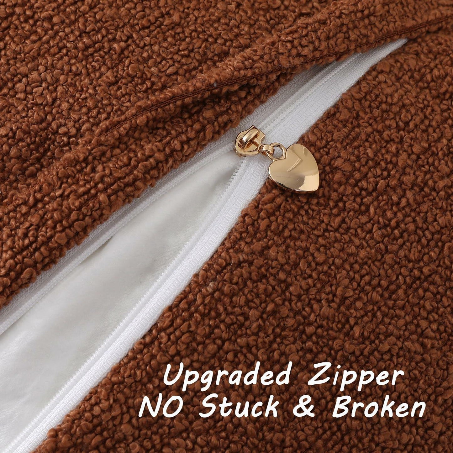 FUTEI Rust Decorative Throw Pillow Covers 12x20 Inch Pack of 2 Soft Cozy