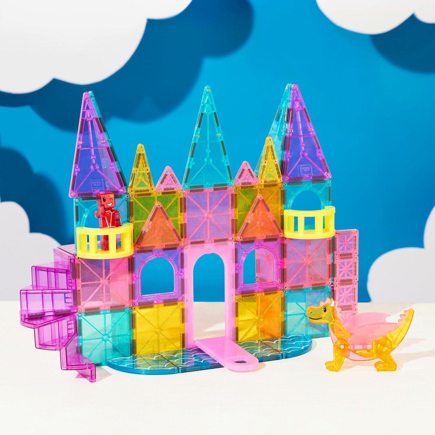[Like_new] 48-piece deluxe set with unique castle-themed tiles