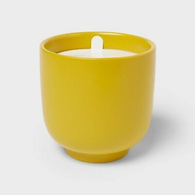 [Like_new] Room Essentials 2-Wick Ceramic Jar Candle Yuzu Tonic 13.5oz Yellow