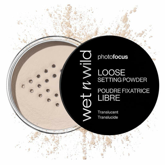 wet n wild Photo Focus Loose Baking Setting Powder Highlighter 0.7oz Translucent