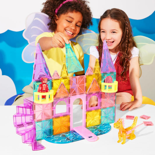 [Like_new] 48-piece deluxe set with unique castle-themed tiles
