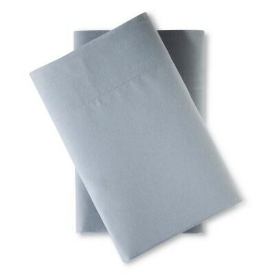 Room Essentials Standard Microfiber Pillowcase Set Gray 170 TC 2 Pack
