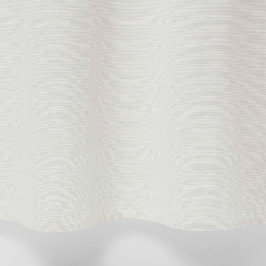 Threshold Solid Sour Cream Textured Cotton Shower Curtain Cream White