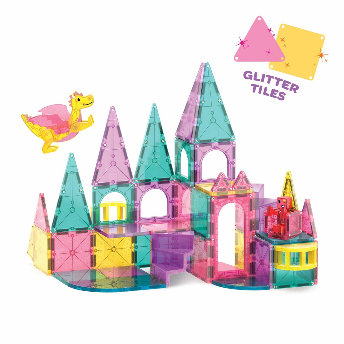 [Like_new] 48-piece deluxe set with unique castle-themed tiles