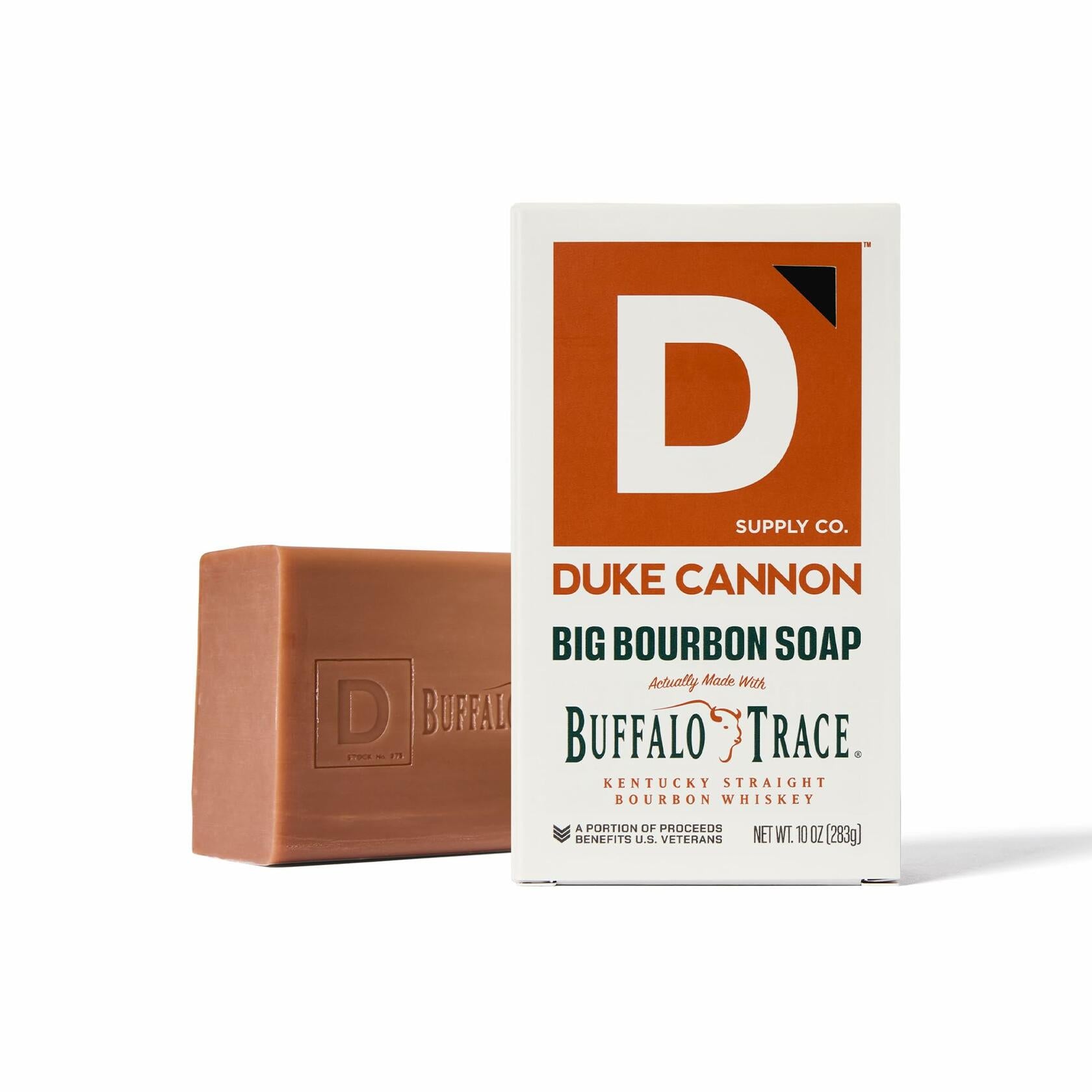 Duke Cannon Supply Co. Men's Bourbon Bar Soap 10 oz Extra Large USA Made