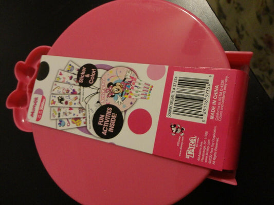 Disney Junior Minnie Mouse Travel Art Set Sheet Activity Pad Sticker Roll Crayon