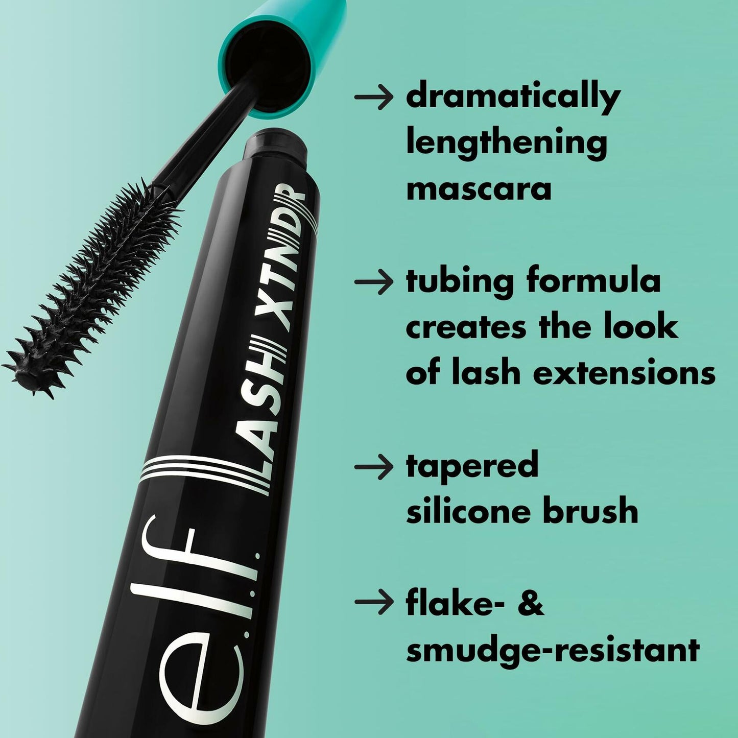 [Like_new] e.l.f. Lash XTNDR Mascara Tubing Technology Clump & Flake Free Deep Brown 0.25oz