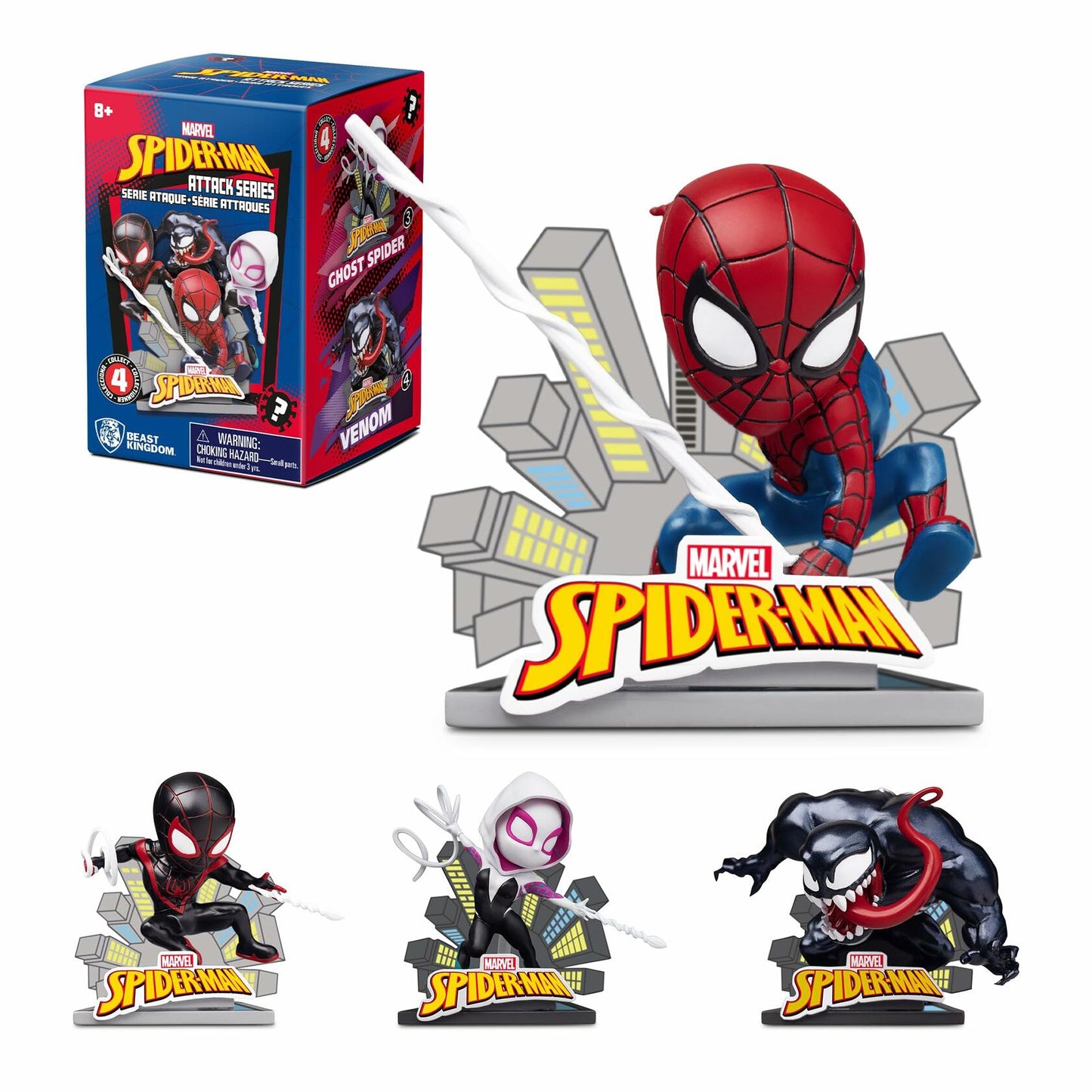 YuMe Marvel Spider Man Attack Action Figure Vinyl Toy Single Pack