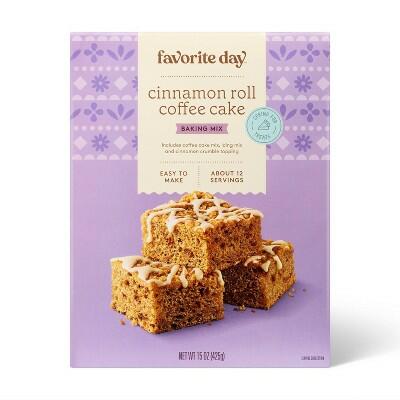 BestBy11/26 Favorite Day Cinnamon Roll Coffee Cake Baking Mix 15oz