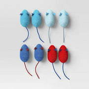 Americana Little Mice Cat Plush Toy Set 8pcs Multicolor Sun Squad