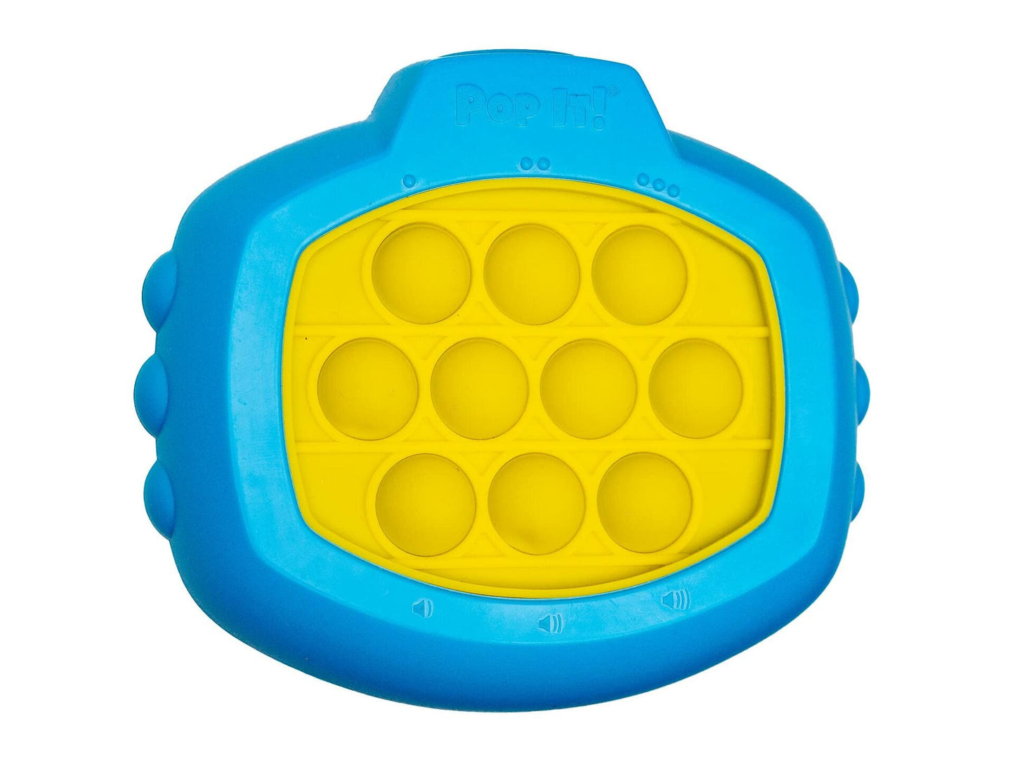 [Like_new] Buffalo Games Pop It! Pro Light Up Pattern Popping Game Blue Yellow
