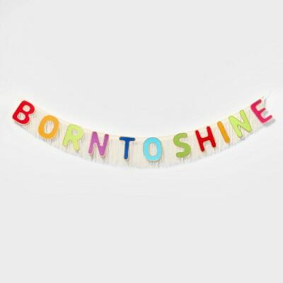 Pride Born To Shine Fringe Decorative Wall Garland 72" Party