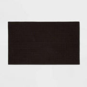 Threshold™ Antimicrobial Cotton Jacquard Bath Rug 20x34 Black