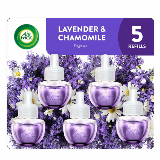Air Wick Scented Oils Lavender & Chamomile 0.5 oz 5 ct Plug-in Refill