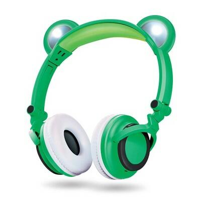 [Like New] ART+SOUND LED Light Up Frog Bluetooth Wireless Headphones Built-In Mic