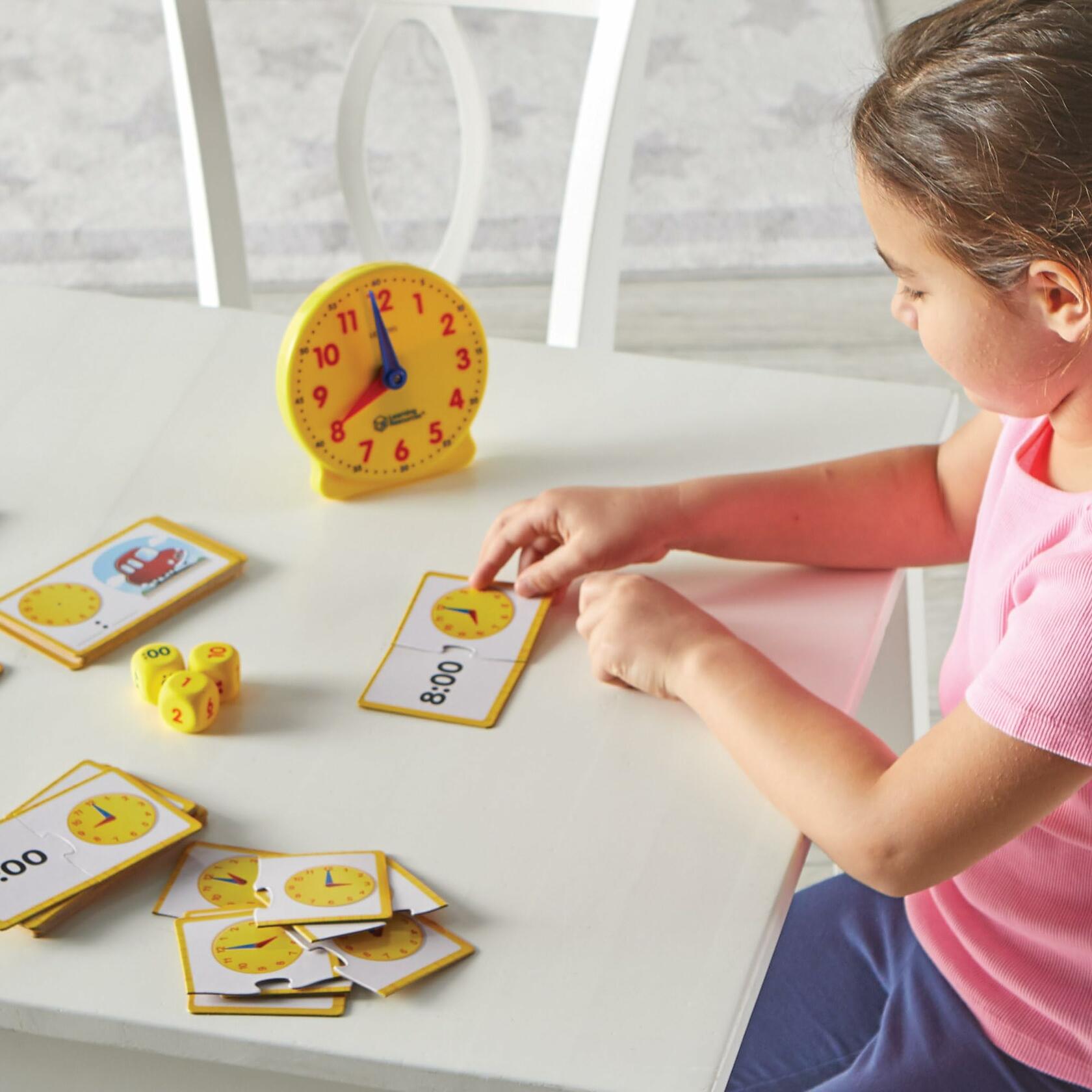 Learning Resources Time Activity Set 41 Pieces Ages 5+ Teaching Clock Montessori