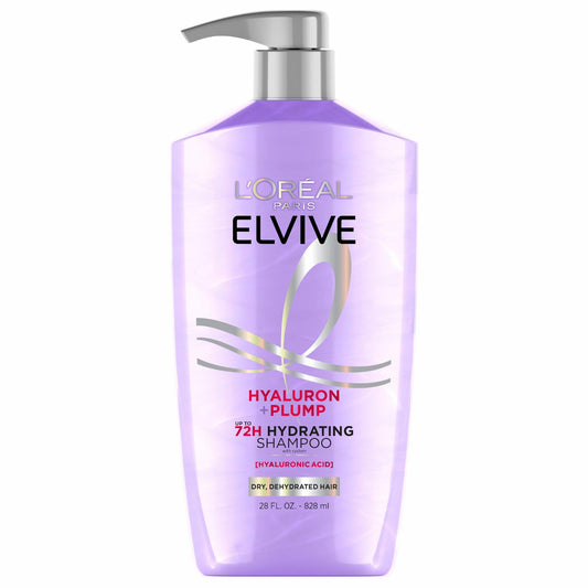 L'Oreal Paris Elvive Hyaluron Plump Hydrating Shampoo Paraben-Free 26.5 Fl Oz