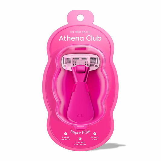 Athena Club Women's Mini Travel Razor Trial Size Super Pink 5-Blade