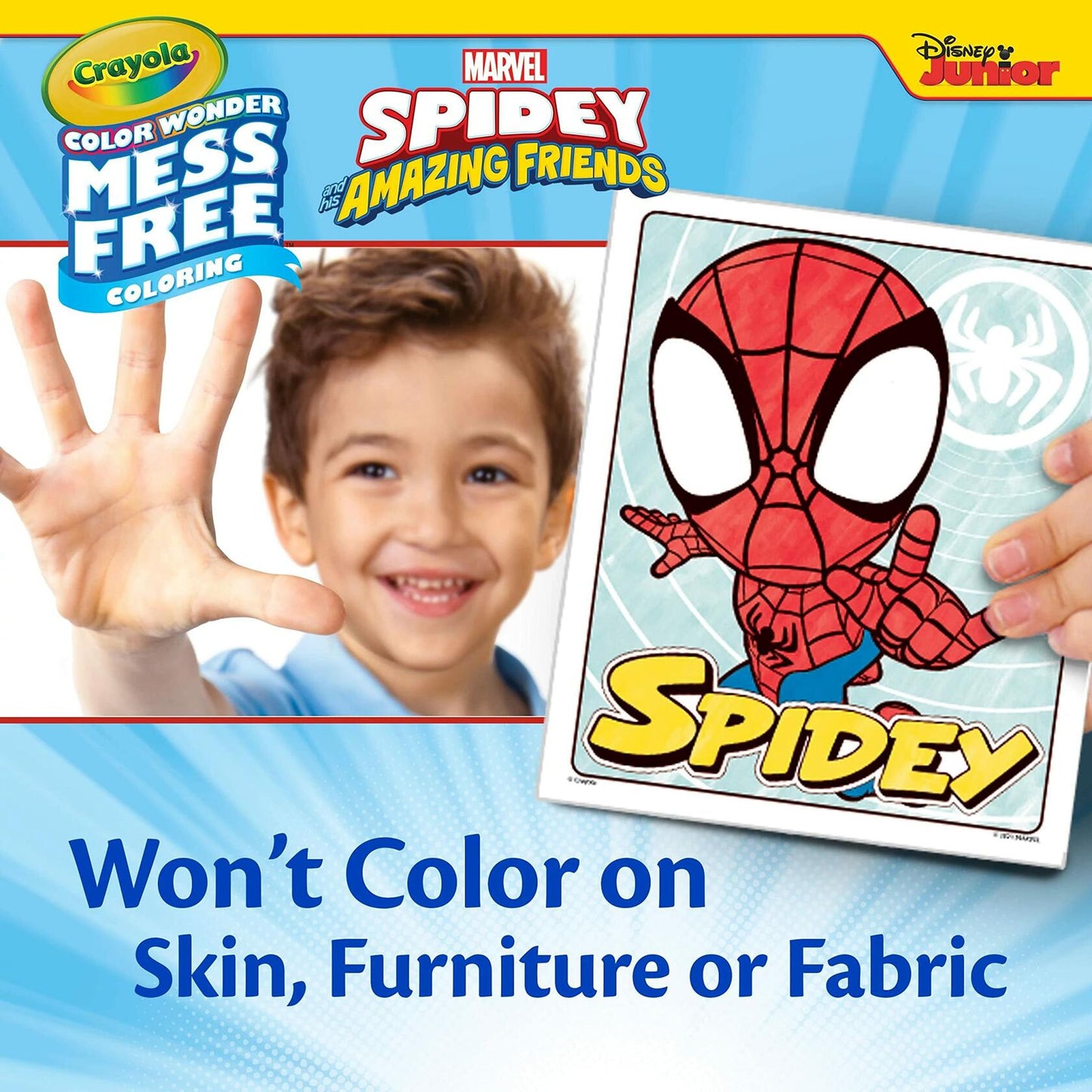 Crayola Spiderman Color Wonder Coloring Set 18 Mess Free Pages for Kids