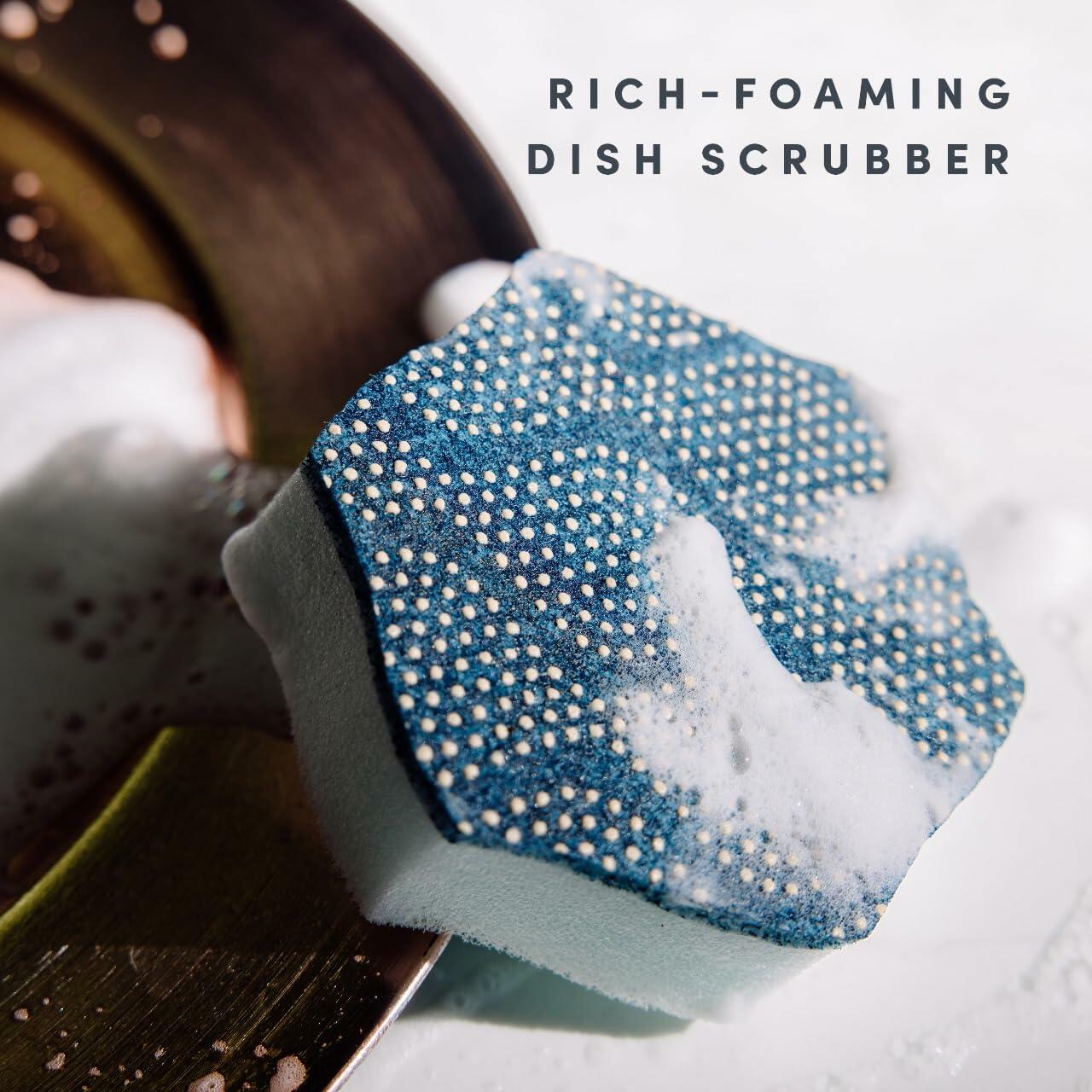 [Like New] Brite by Scotch-Brite 4-Piece Scrub & Wipe Set Multicolor Sponge Scourer