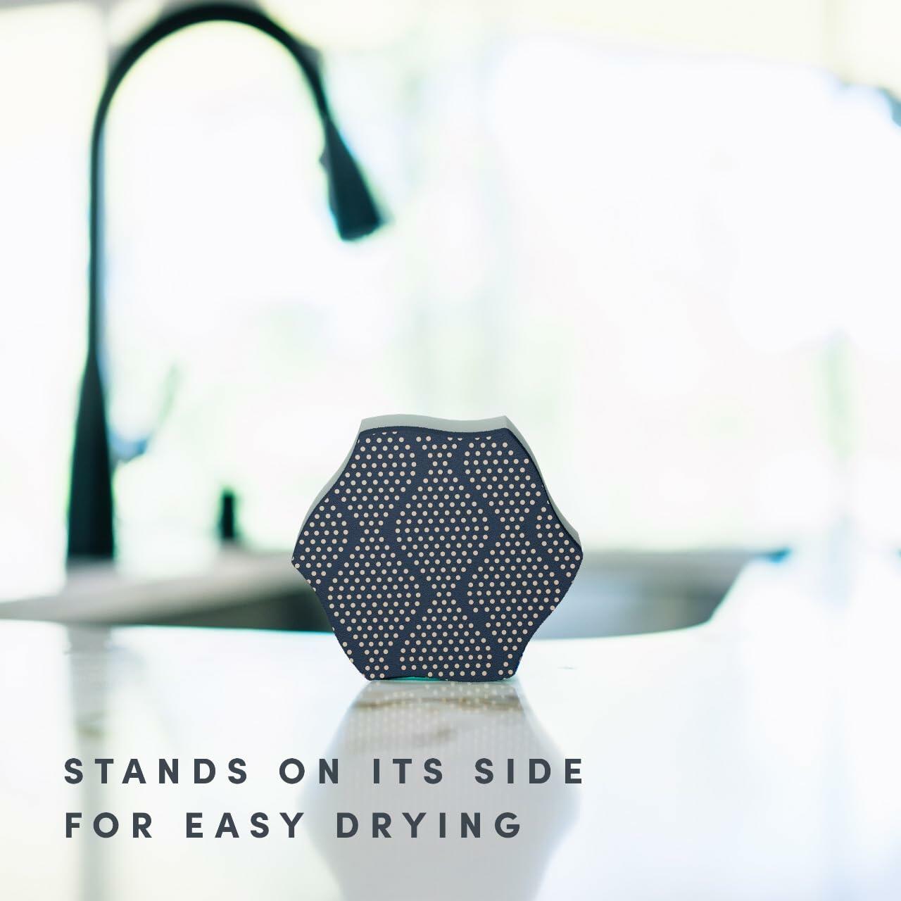 [Like New] Brite by Scotch-Brite 4-Piece Scrub & Wipe Set Multicolor Sponge Scourer