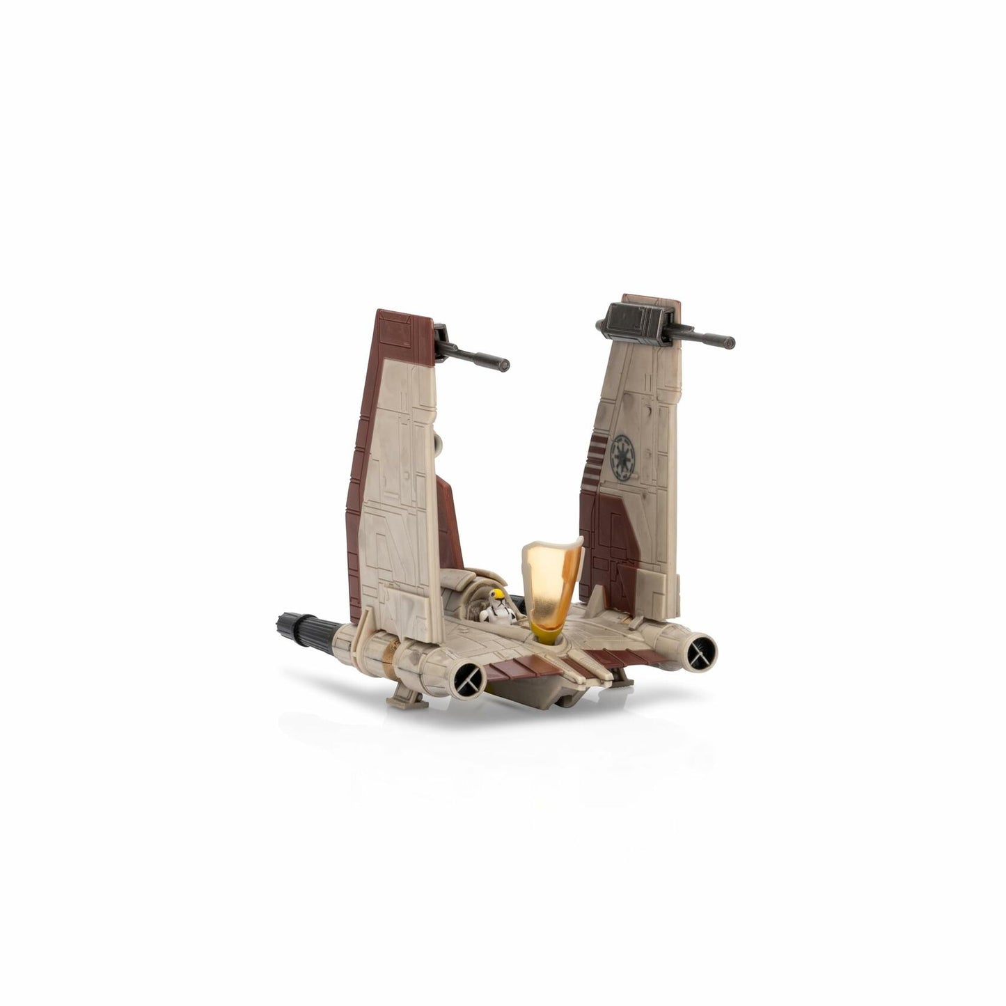 [Like_new] Jazwares Star Wars Micro Galaxy V-19 Torrent Starfighter 5" Vehicle with Figure