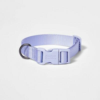 Boots & Barkley Basic Dog Adjustable Collar Lilac Color Matching Buckle Size M