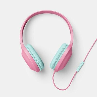 [Like New] heyday Wired On-Ear Headphones Built-in Mic Candy Pink Foam Cushions