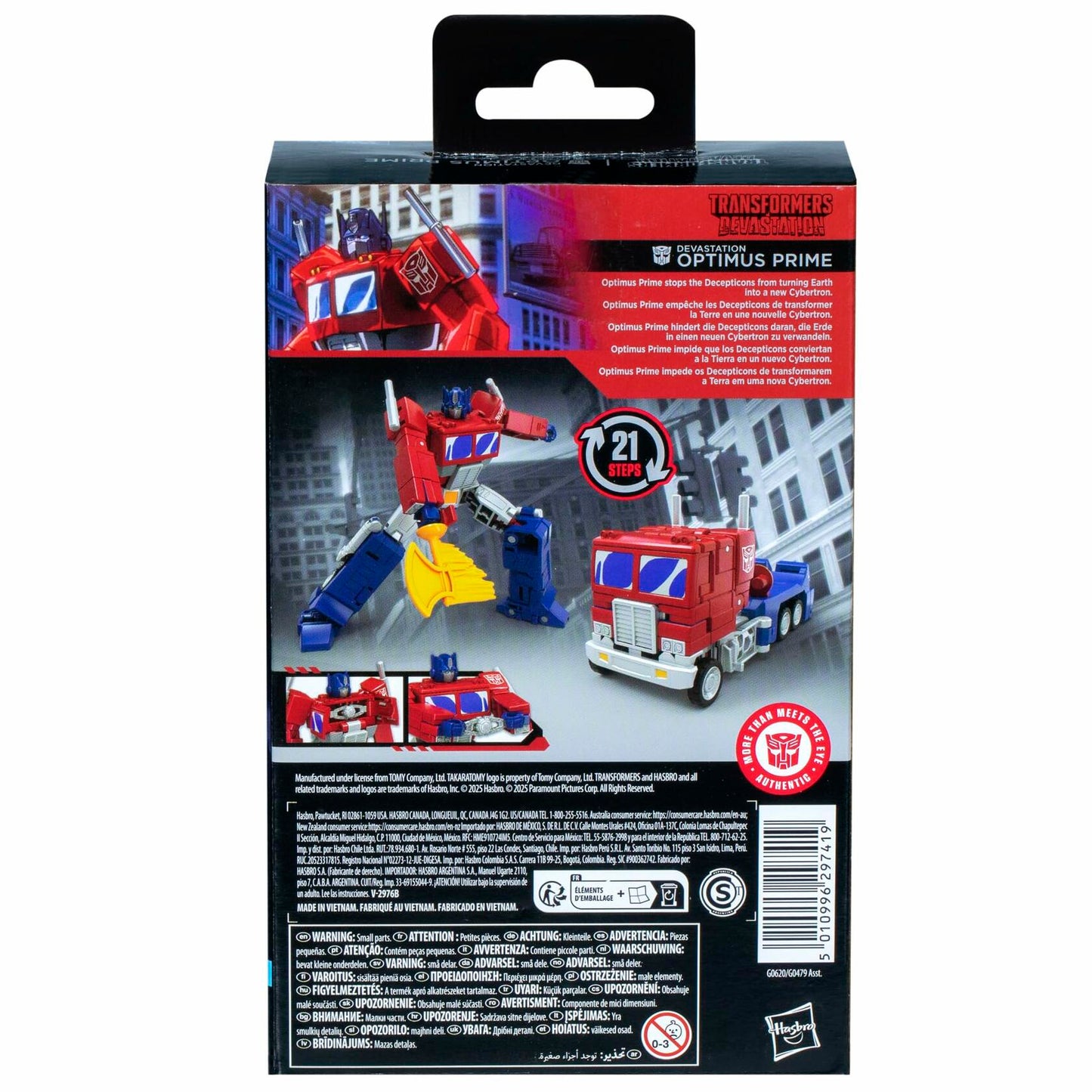 Transformers Studio Series Deluxe Class Devastation Optimus Prime 4.5-inch