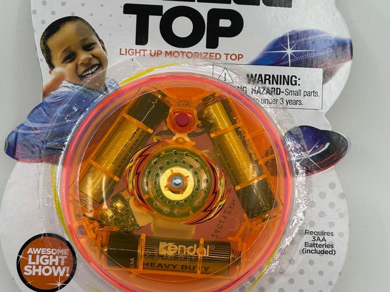 Toyplant Dazzle Light Up Motorized Toy Top Vintage Collectible