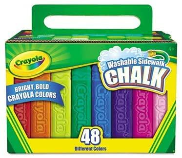 SDWLK Chalk 4-1/8"H 48PC Sidewalk Drawing Art Set