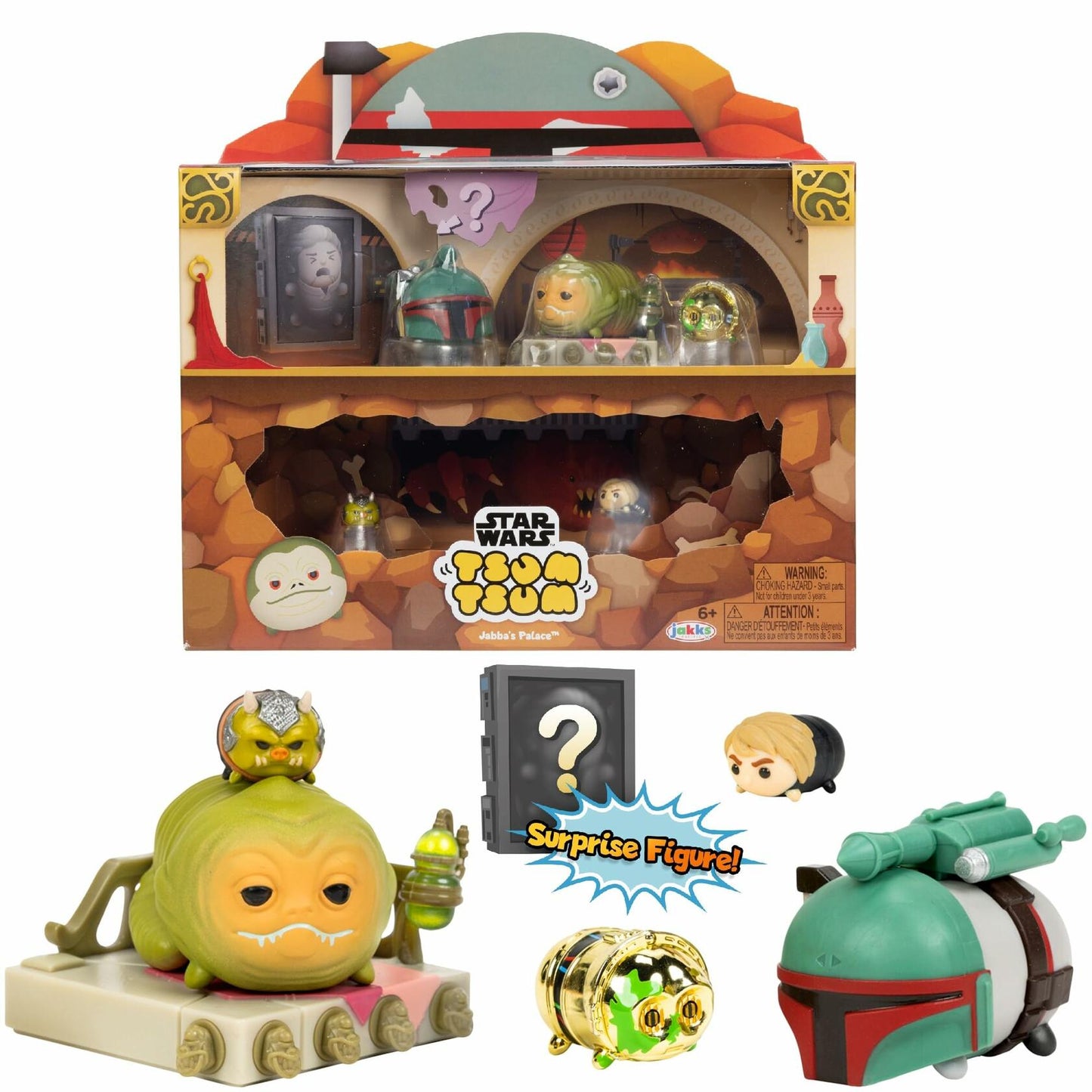 Disney Tsum Tsum Star Wars Jabba's Palace Deluxe Theme Set Plastic Movie