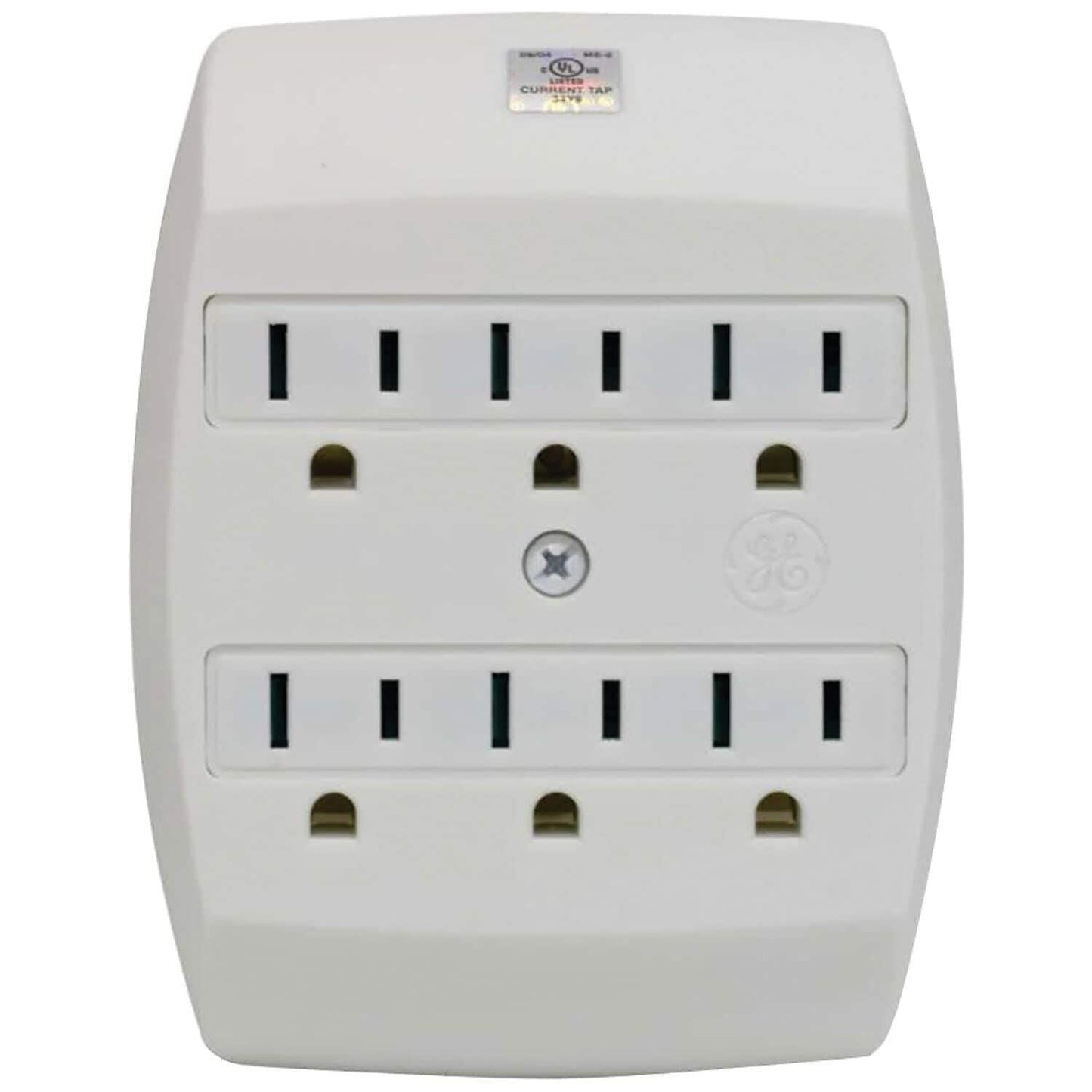 [Like New] GE 6-Outlet Extender Wall Tap Grounded Tamper-Resistant White 3-Prong MPN55200