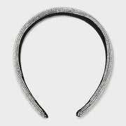 A New Day Rhinestone Headband Silver Gleaming Rhinestone Lined